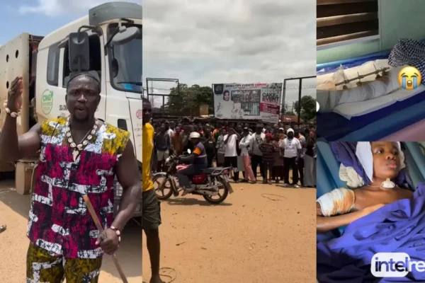VeryDarkMan_storms_Auchi__blocking_Dangote_trucks_