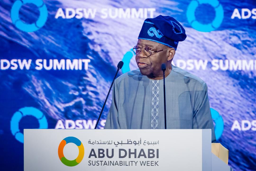 Climate Green Energy Hub: Tinubu Makes Bold Pitch for Nigeria at Abu Dhabi Summit Pres. Tinubu