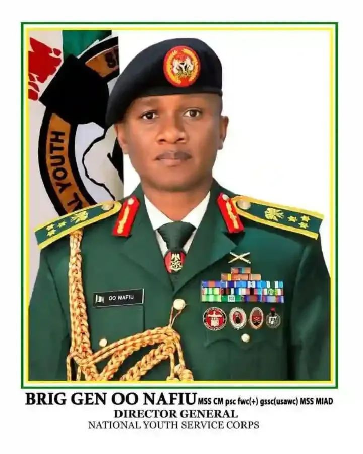 NYSC at 53: Still Nigeria's Best Bet for Unity? The-Director-General-of-the-National-Youth-Service-Corps-Brigadier-General-Olakunle-Nafiu