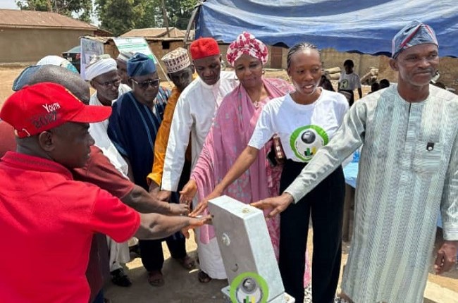 RCDI Expands Reach Through Water, Menstrual Health, Climate Resilience Programmes Stakeholders at a borehole in Bonugu, Kwali Area Council of the Federal Capital Territory (FCT), rehabilitated by the Resource Conservation and Development Initiative (RCDI) International as part of its interventions to restore access to clean water for residents and reduce dependence on unsafe sources