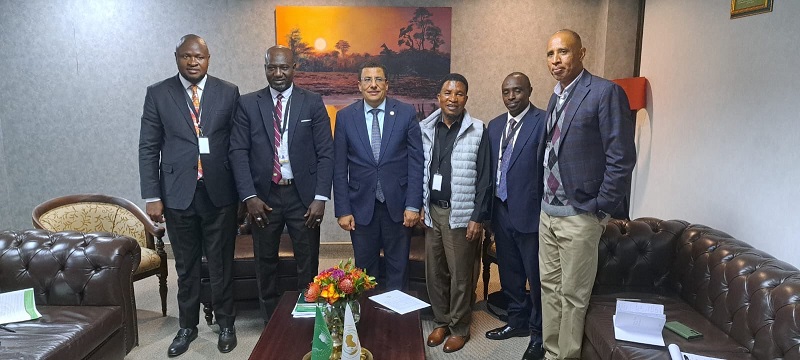 Pan-African Parliament urged to lead stronger climate laws as Africa’s climate crisis worsens PACJA Executive Director, Dr. Mithika Mwenda (third, right), with members of the Committee on Rural Economy, Agriculture, Natural Resources and Environment of The Pan African Parliament