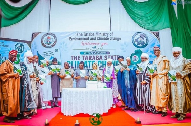 Dignitaries at the launch of the Taraba State Climate Change Policy and Action Plan 2026