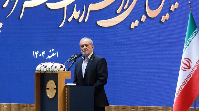 Iran president apologises to Gulf nations over recent strikes Iran Preseident - Masoud-Pezeshkian